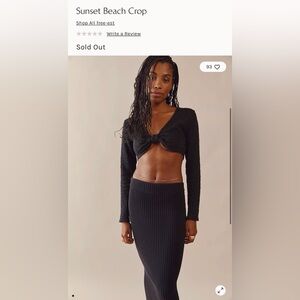 Free People Beach Sunset Beach Crop